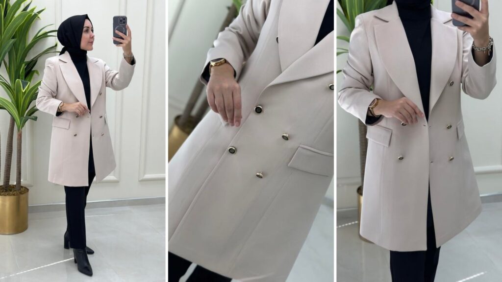 Davetler için Uzun Blazer Ceket Kombinleri