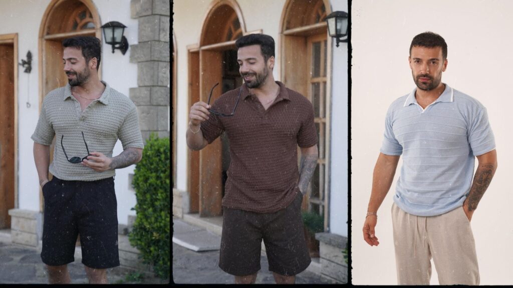 Erkek Çizgili Polo Yaka Kazak Nasıl Kombinlenir?