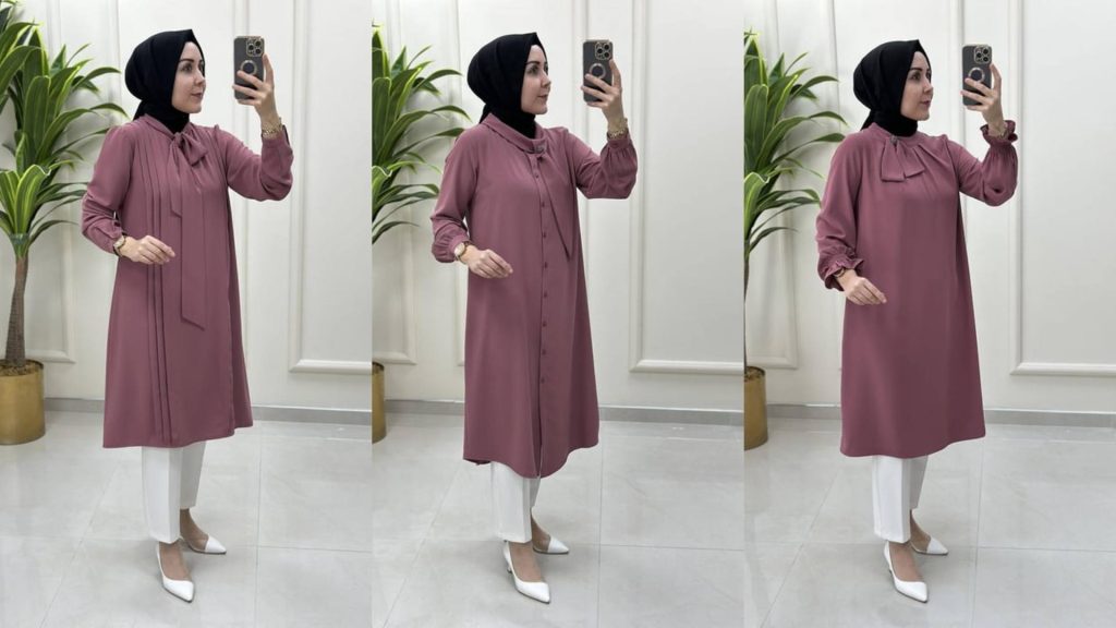 Yaz Mevsiminde Pembe Tunik Kombinleri