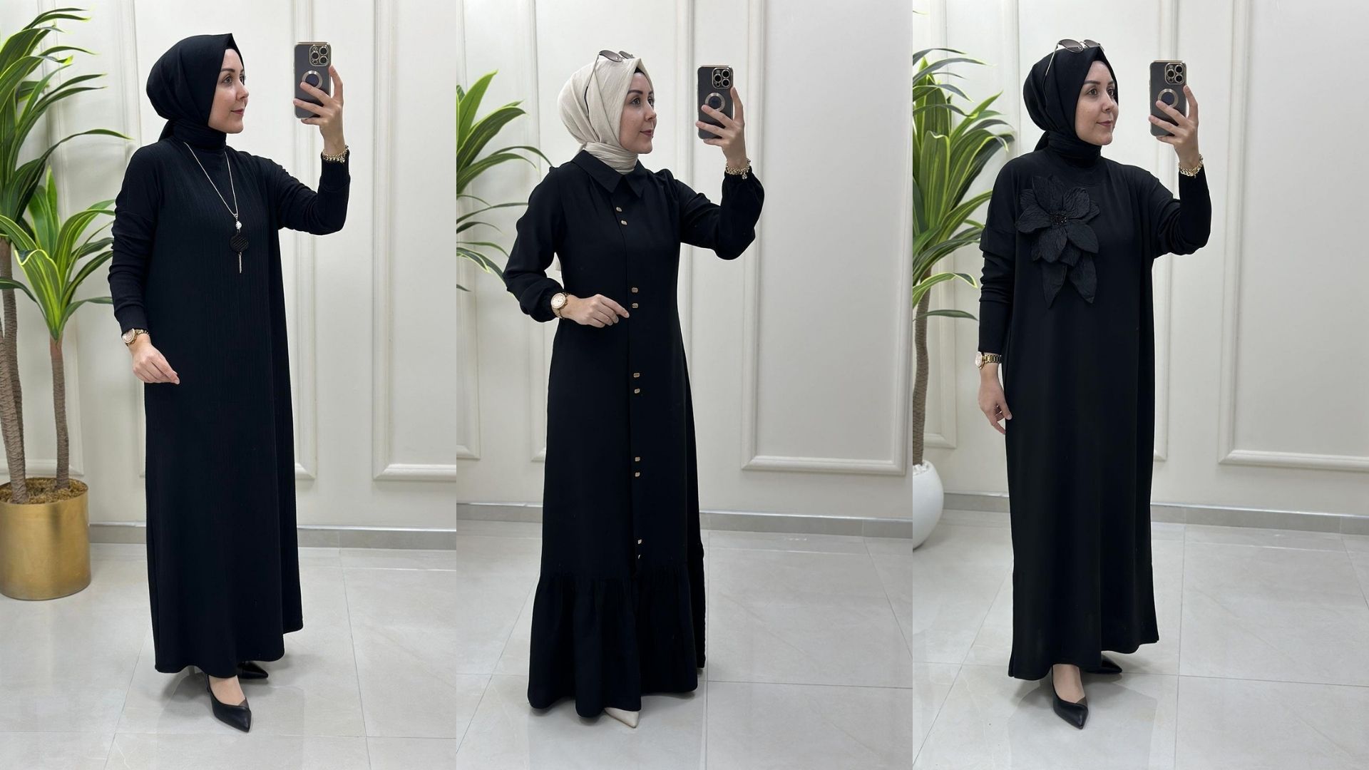 Tesettür Elbise Modelleri ile Fazla Kiloları Saklama Yolları