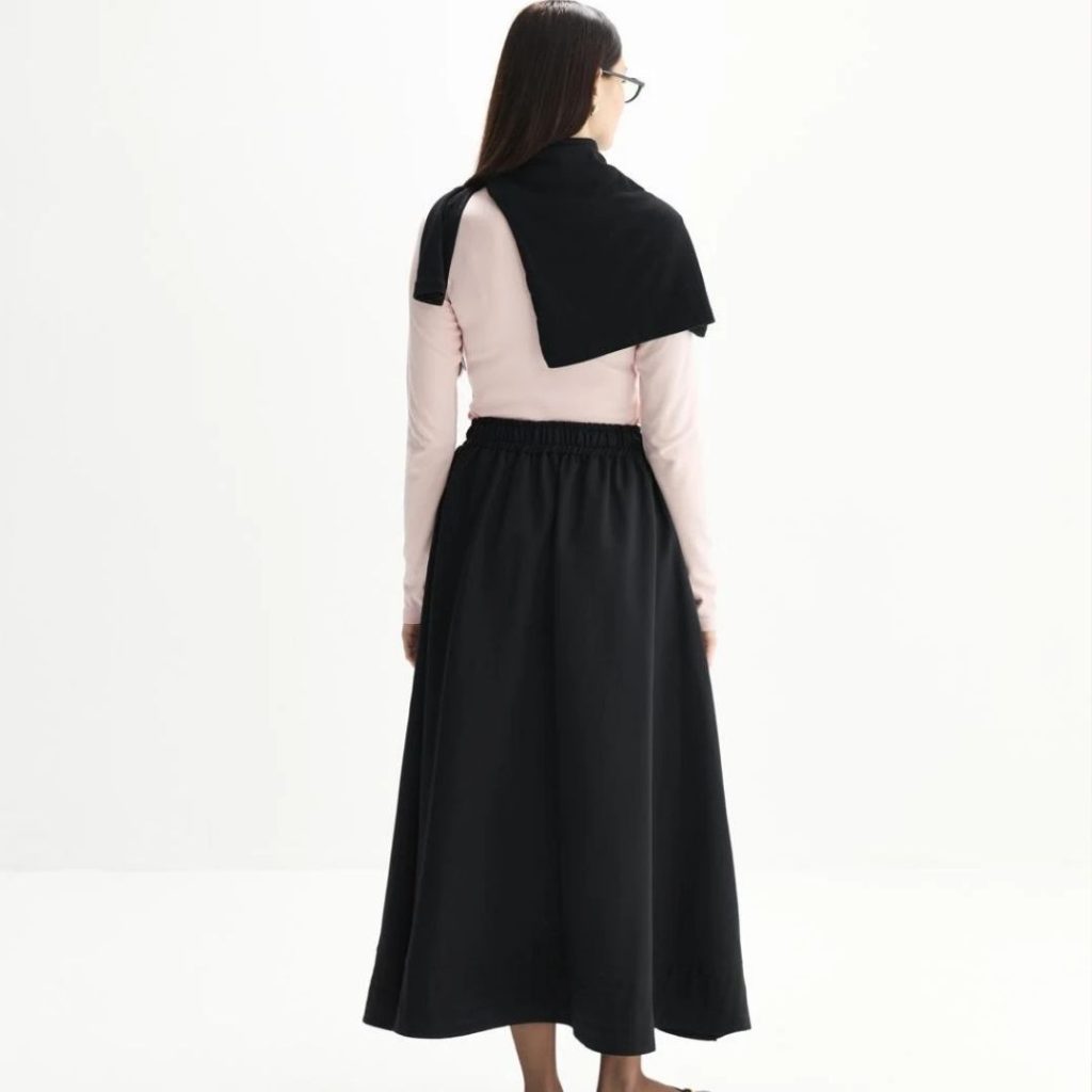 siyah uzun etek 